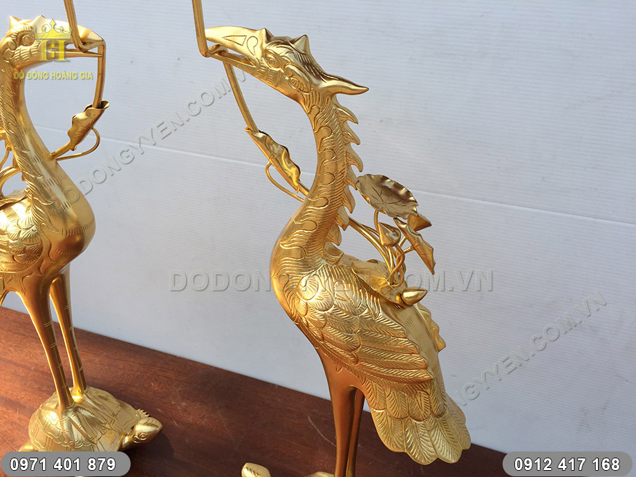 hạc đồng thếp v&agrave;ng
